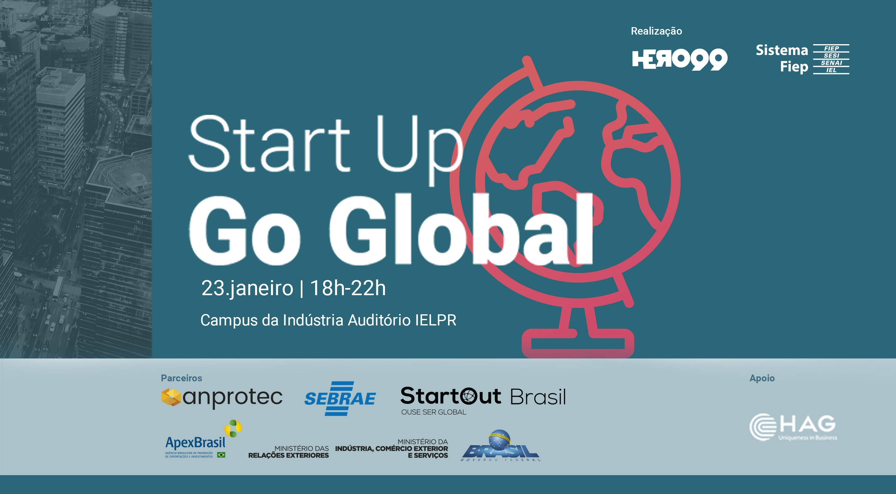 Em parceria com a Anprotec, Start Up Go Global acontece em janeiro