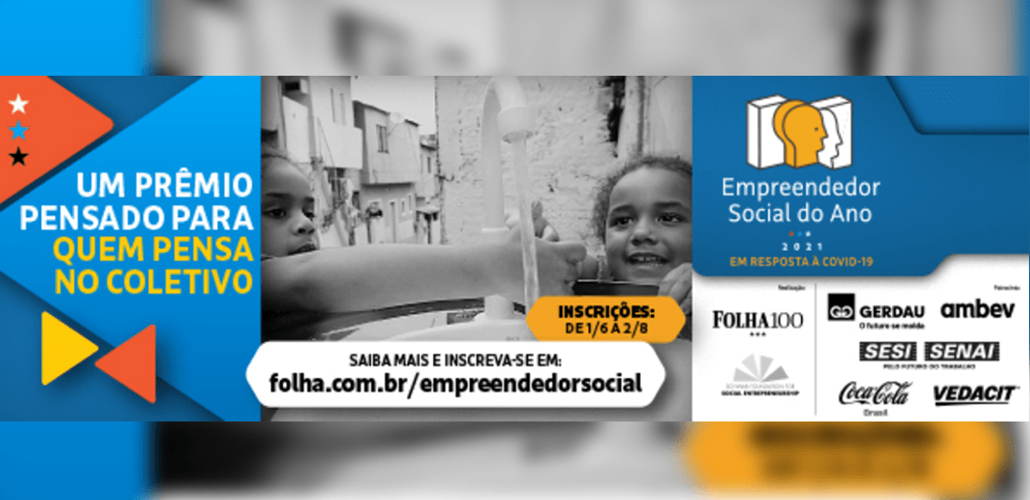 O Prêmio Folha Empreendedor Social do Ano está com inscrições abertas